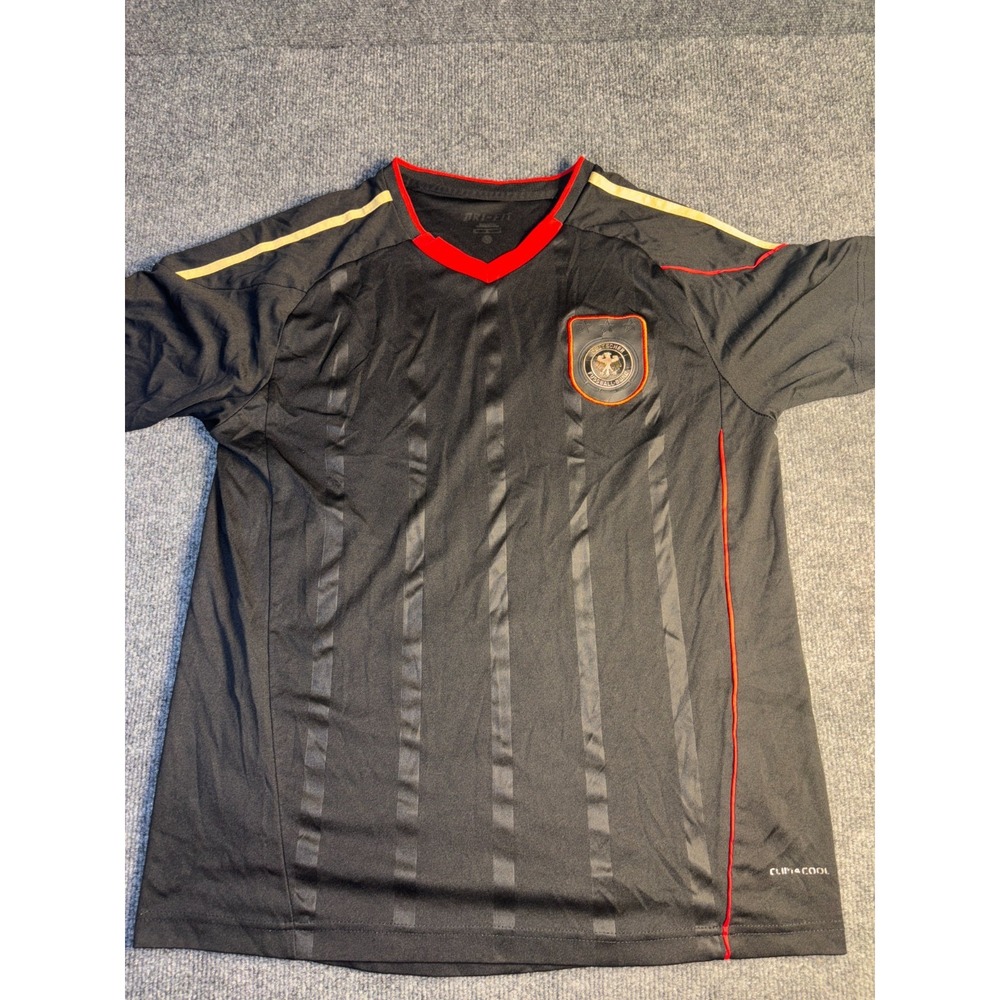 Germany Deutscher Fussball Bund Nike Shirt Soccer Mens Medium Black Dri Fit‎
